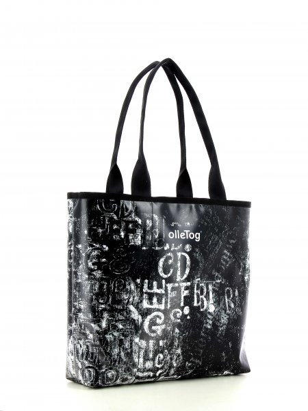 Shopper Einkaufstaschen Köbl schwarz, weiß, Buchstaben