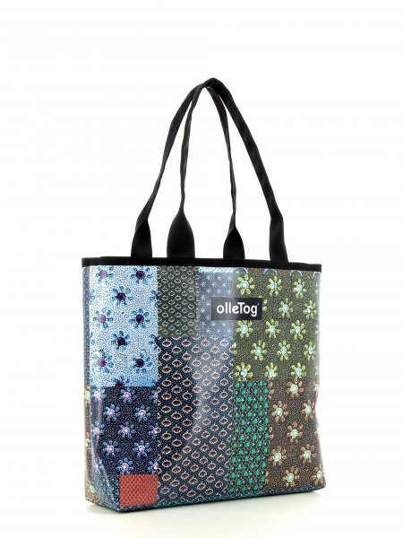 Shopping bag Kurzras Vernuer Patchwork, flowers, pattern, colourful, texture