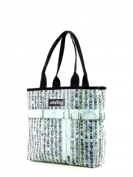 Shopping bag Kurzras Waldboden scriptures, Japanese symbolism