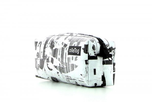 Pencil case Rabland Mitterer white, black, abstract, letters