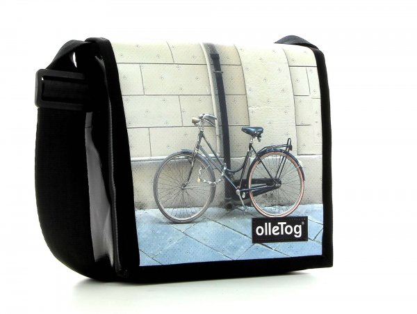 Messenger bag Glurns Kaia grey, black, retro, vintage, stone wall, graziella 