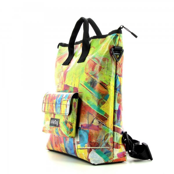 Bags Shopping bag Zinnwiesen Yellow, Green, Abstract, Circles, Colorful