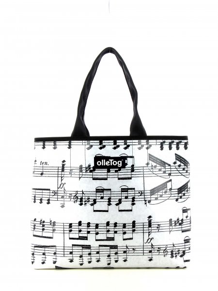 Bags Shopping bag XXX April Grau music, notes, gray, black