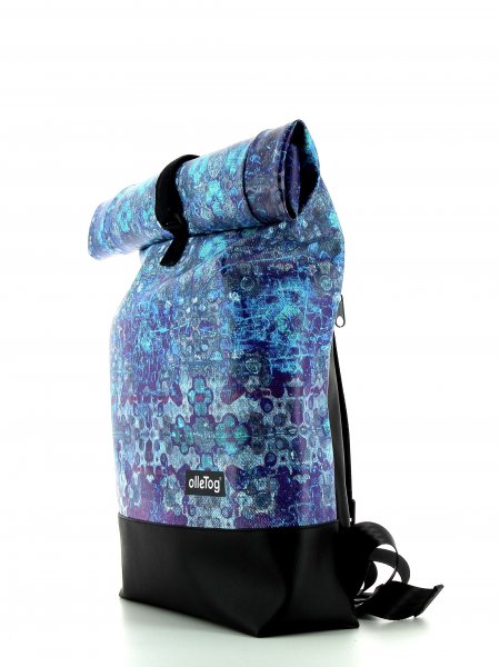 Roll backpack Riffian Soeles blue, grey, turquoise, texture, carpet