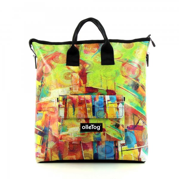 Bags Shopping bag Zinnwiesen Yellow, Green, Abstract, Circles, Colorful