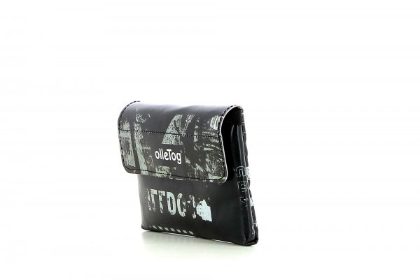 Wallet Kuens Braun Vintage, text, black, gray