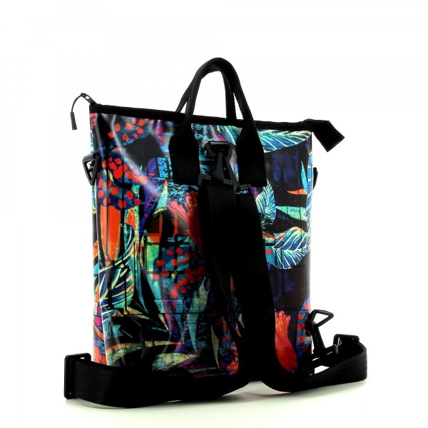 Backpack bag Prags Neudorf Abstract, red, black, blue, turquoise