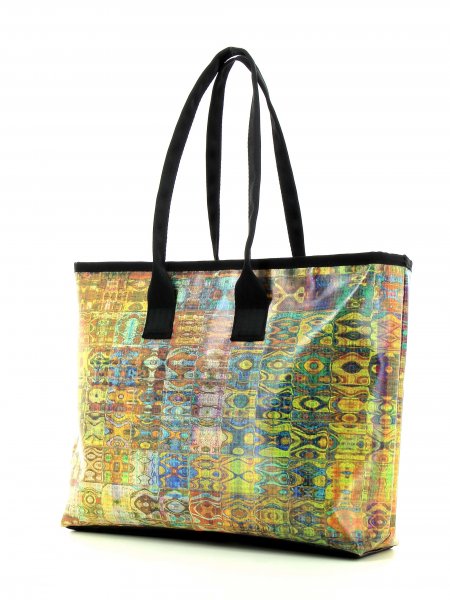 Bags Shopping bag Runerberg orange, bordeux, yellow, pattern, vintage, checked