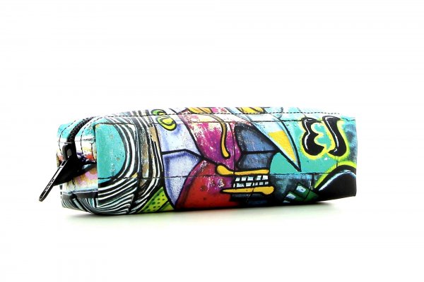 Pencil case Marling Karpov Abstract, colourful, green, turquoise, white, comic