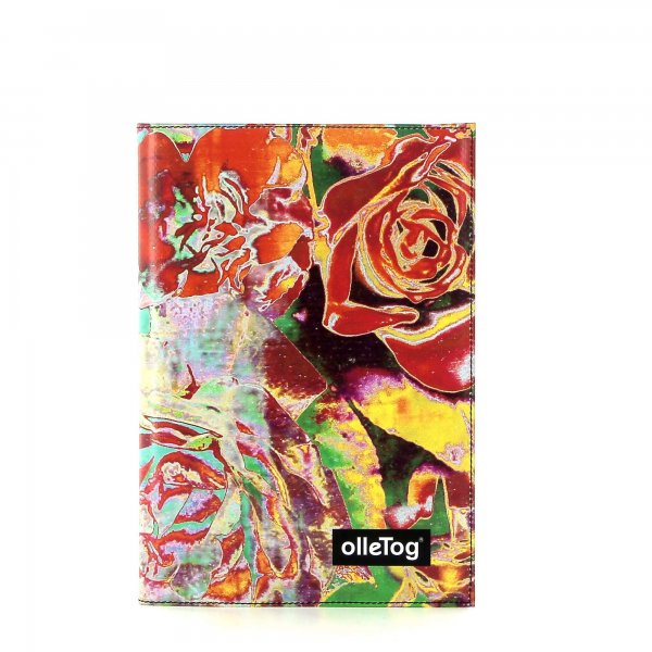 Notebook Tarsch - A5 Fuehrmann Roses, red, turquoise, fuchsia, flowers