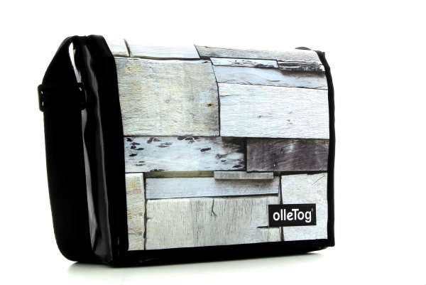 Messenger bag Bruneck Plafat Geometric, white, grey, stripe, square, wall