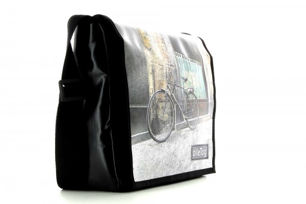 Bags Messenger bag Trei grey, turquoise, retro, vintage, wall, graziella 