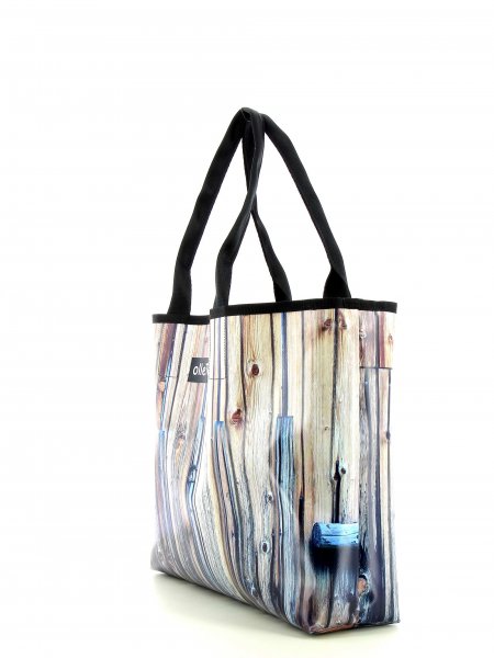 Shopping bag Taufers Egger Wood, wooden wall