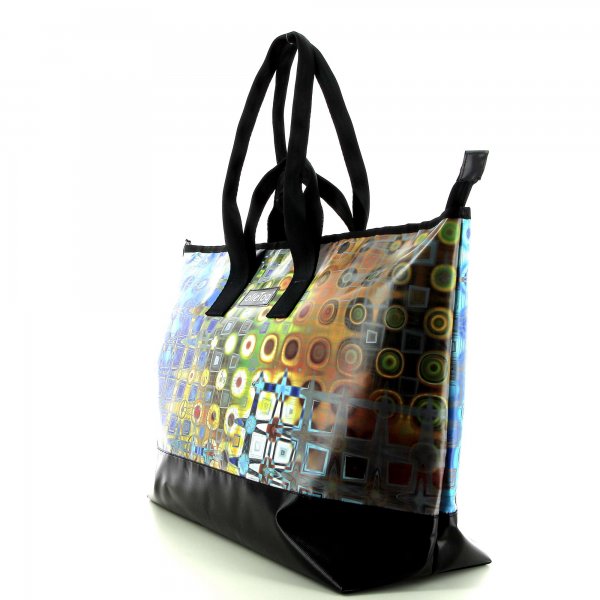 Traveling bag Georgen Futter geometric, colorful, abstract, brown, blue, gold, gray, yellow