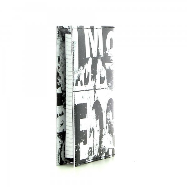 Notizheft Laas - A6 Mitterer Weiß, schwarz, abstrakt, Schriften