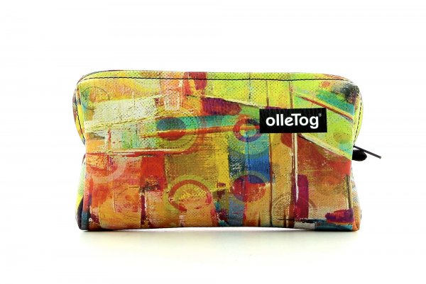 Cosmetic bag Steinegg Zinnwiesen Yellow, Green, Abstract, Circles, Colorful