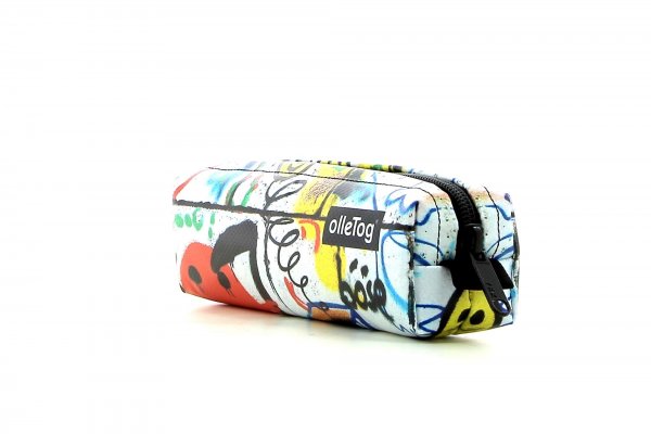 Pencil case Marling Petersberg Smile, white, blue, black, red, funny, wall, cartoon