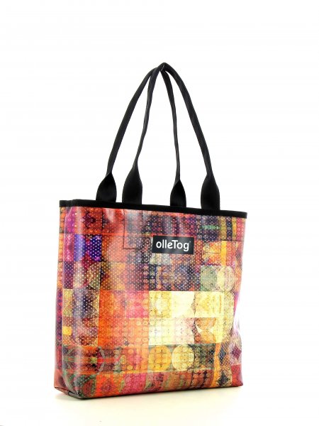 Shopping bag Kurzras Riegel Red, Check, Pattern, Squares, circle